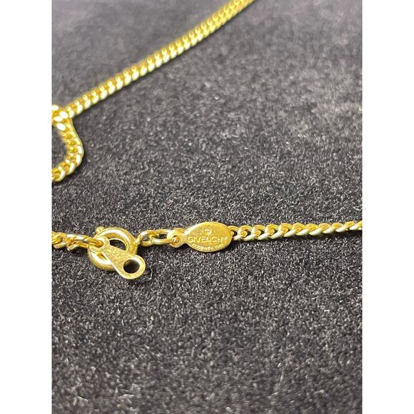 Vintage 1979 Givenchy Gold Plated GG Logo Necklace 15.5 in Women Jewelry COA - Picture 5 of 7